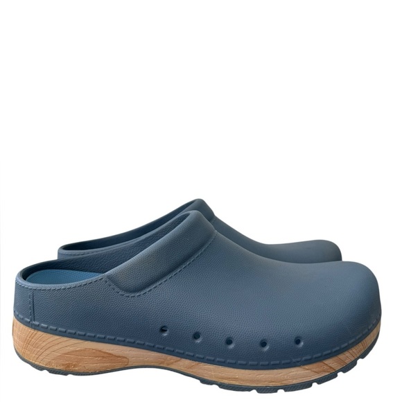 Dansko Clog Kane Mule Molded Lightweight Womens Blue Wood Grain EU 42 Shoe - Picture 1 of 16